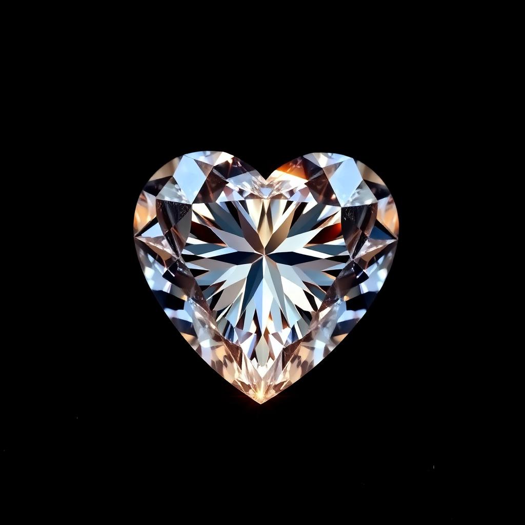 Heart cut natural diamond