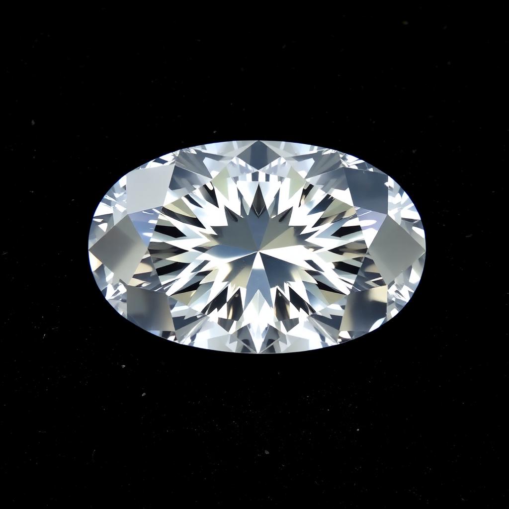 Oval cut natural diamond